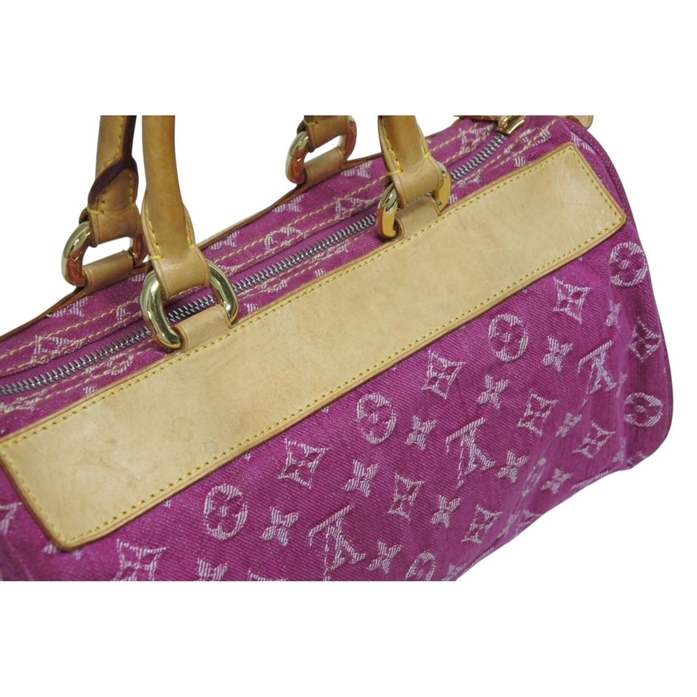 Louis Vuitton Neo Denim Handbag Speedy Pink Monogram - Picture 7 of 9